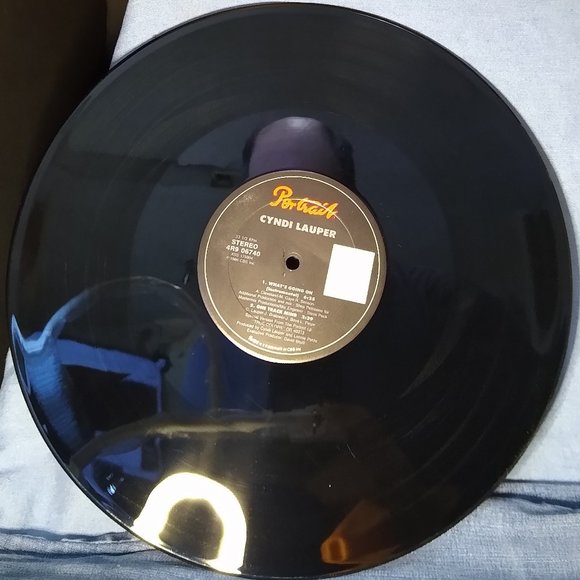 Cyndi Lauper What's Going On Single Gold Stamp Promo RARE 1987 Vinyl Record - Picture 5 of 5
